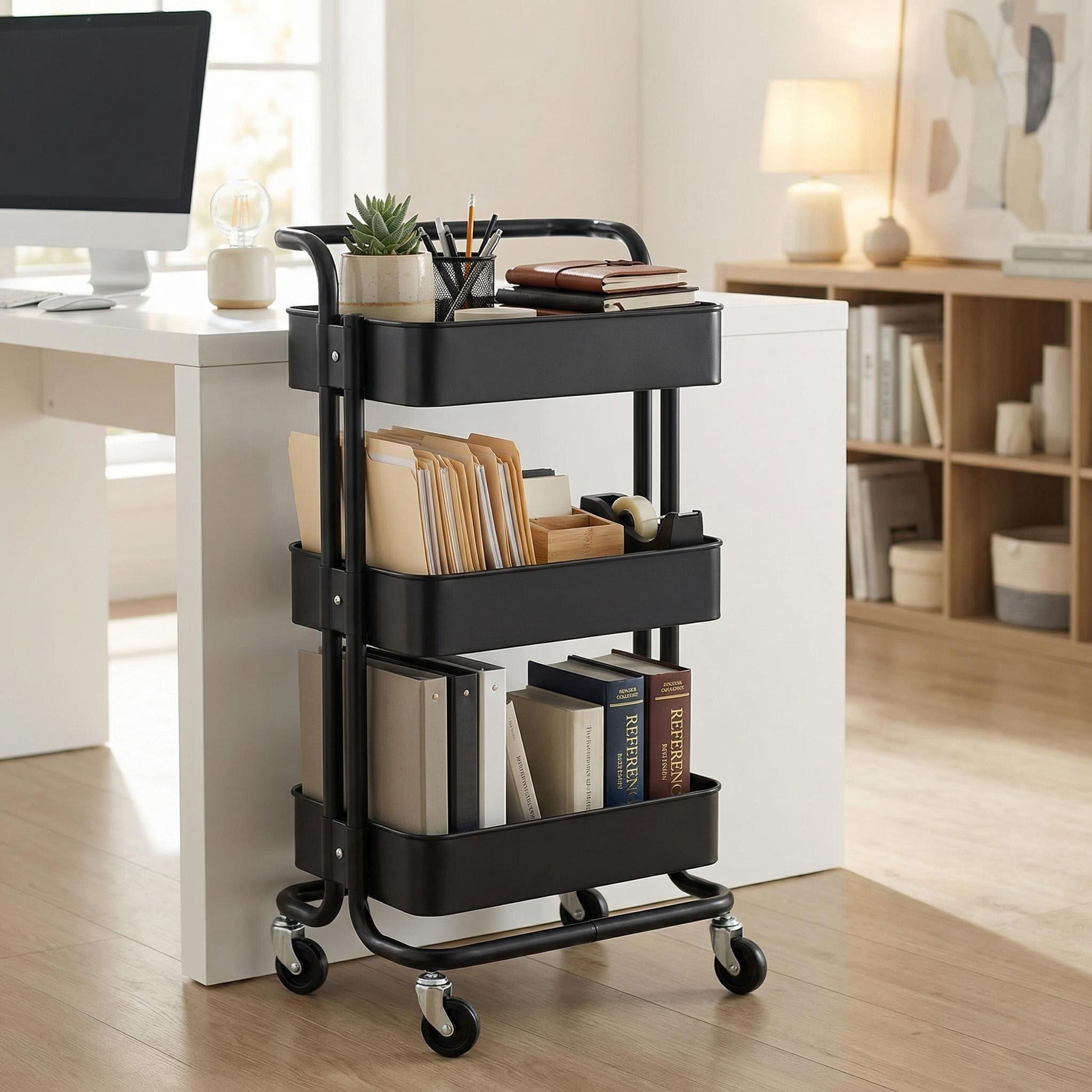 Onyx Black cart in office